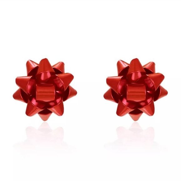 Christmas Ribbon Earrings - Picture 3 of 5